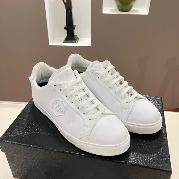 Philipp Plein Lo-Top White Sneakers